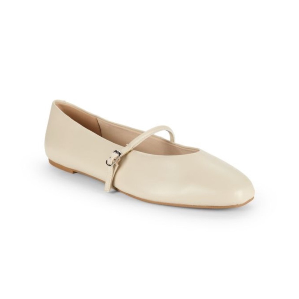 Magnolia Cream Mary Jane Flat Loafers - Picture 1 of 8